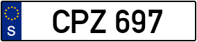Trailer License Plate